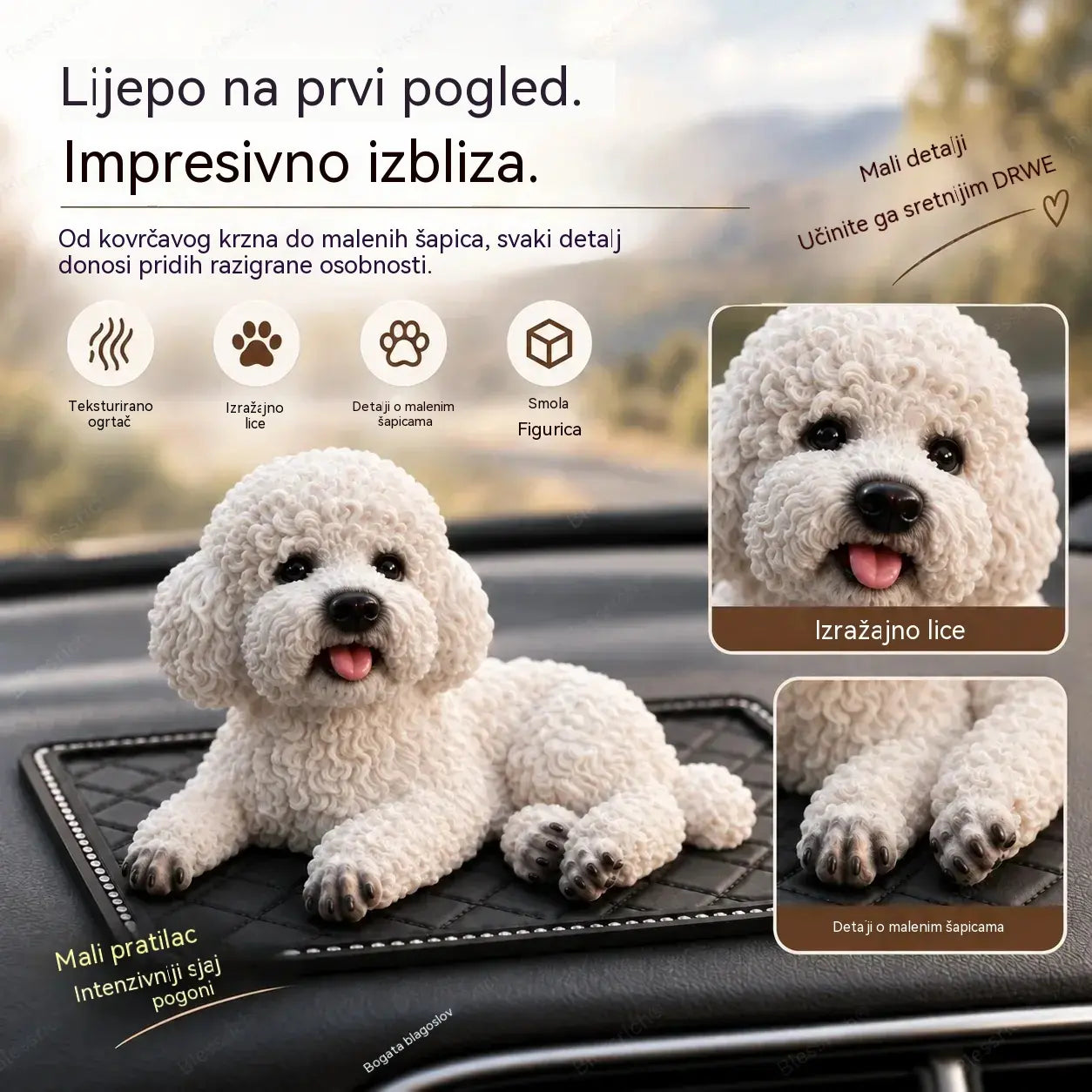 🐶✨Poodle Car Accessories: Najslađa nadogradnja nadzorne ploče