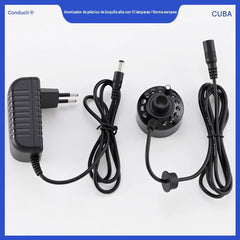 Generador de niebla ultrasónico con 12 luces LED
