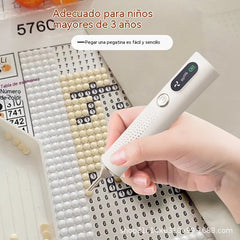 💎⚡ ¡CREA MÁS RÁPIDO! Lápiz eléctrico para colocar diamantes con precisión ✨