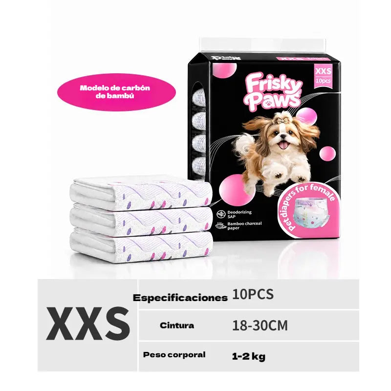 🐶💧 Pañales desechables para mascotas: súper absorbentes, transpirables y cómodos, mantienen a tu perro o gato seco y feliz 🐱✨