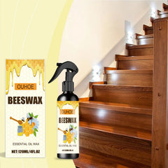 【120 ml + szivacs + kendő】Természetes mikromolekuláris méhviasz spray bútorok ápolásához, padló karbantartásához és polírozásához.