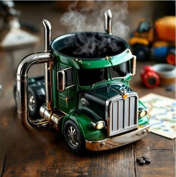 🚛Tazas de café artesanales para semirremolques