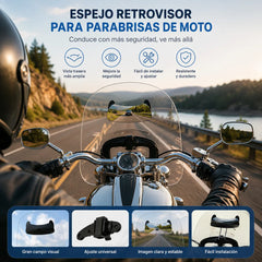 🔥espejo del parabrisas de la motocicleta