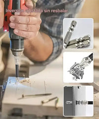 🧰⚒️ 【Juego de 9 puntas de destornillador antideslizantes K5 [25-150L]】 Puntas Phillips antideslizantes, magnéticas y de alta dureza para taladro eléctrico