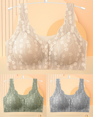 【Balení po 6 ks】(40-100KG)Dámská krajková podprsenka s bezdrátovým otevíráním vpředu [Poslední den - sleva 49 %]