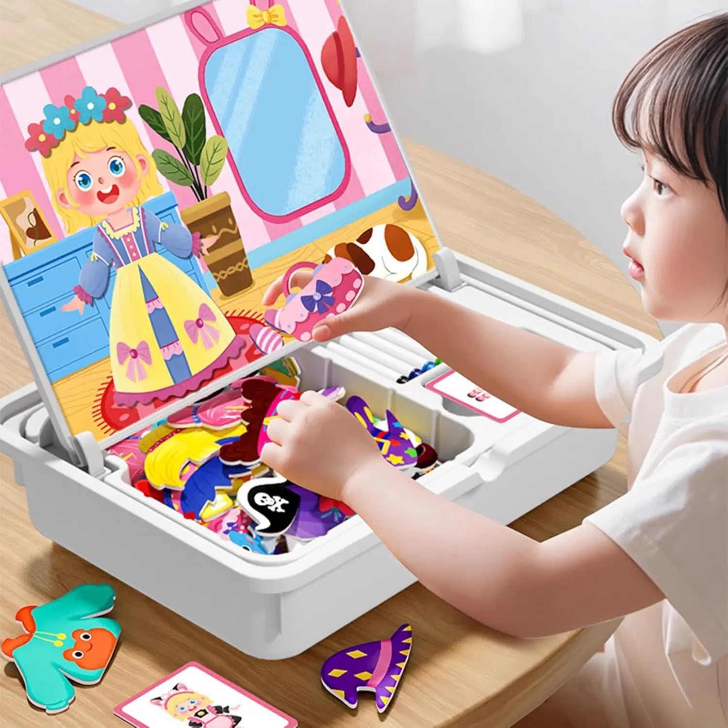🧒🧩Rompecabezas magnéticos, juguete de viaje, de doble cara, para niños, preescolares, educativos, para aprender