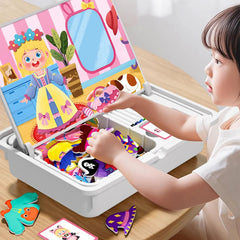🧒🧩Rompecabezas magnéticos, juguete de viaje, de doble cara, para niños, preescolares, educativos, para aprender