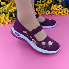 【36-41】🌸 Zapatos Casual Bordados: ¡Cómodos, Transpirables y Antideslizantes!