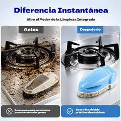 🔥50% de descuento🔥🧼Cepillo de cocina para limpiar la grasa con dispensador de jabón incorporado.