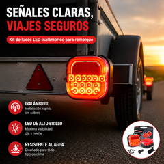 【Universal 12V/24V】 Luces LED para remolque de coche