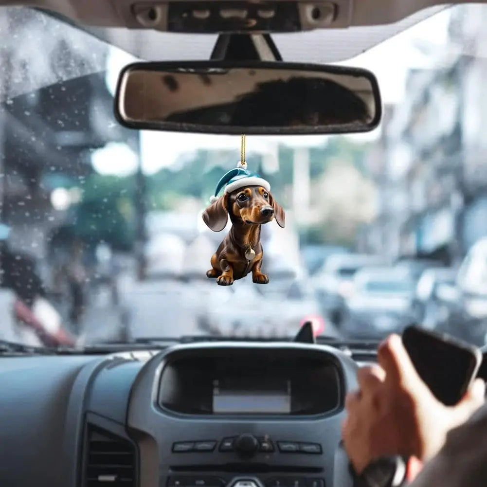🎄【9 komada】🐕 Ukrasi za božićno drvce u obliku štenaca