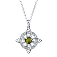 ✨🔮Collar místico de nudo de bruja con piedra de nacimiento 💞 Protege a tus seres queridos