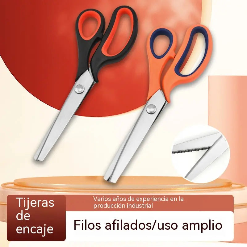 ✂️✂️ Tijeras dentadas profesionales - Tijeras de tela afiladas y dentadas