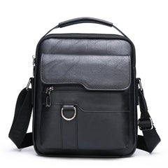 🏆【Versión de piel auténtica de primera calidad】Bolso de hombro vintage informal de gran capacidad para hombre