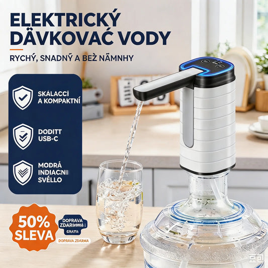 🥳50% sleva🔥🚰Skládací dávkovač vody s čisticím čerpadlem