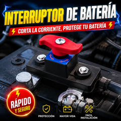🔋🚗Interruptor de desconexión de la batería del coche