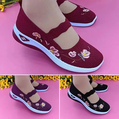 【36-41】🌸 Zapatos Casual Bordados: ¡Cómodos, Transpirables y Antideslizantes!