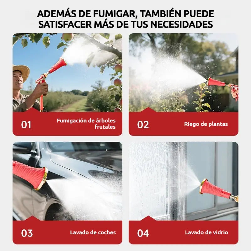 🌬️💦 Pulverizador de Alta Presión con 3 Modos — ¡Nebulización Fina y Pulverización Más Estable!