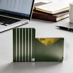 🎖️✨Tarjetero con protección RFID antirrobo, tarjetero metálico, elegante y ligero.