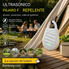 🐦🐦Ahuyentador ultrasónico de aves para exteriores