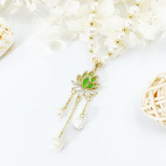 🧡Collar de perlas de clavícula con temperamento
