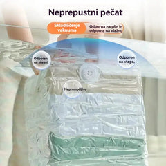 ✨🗃️ 5-delni komplet 💨 Velike stisljive vrečke za shranjevanje: Zračna črpalka ni potrebna, neprepustne, idealne za prihranek prostora v kovčku in doma ✈️