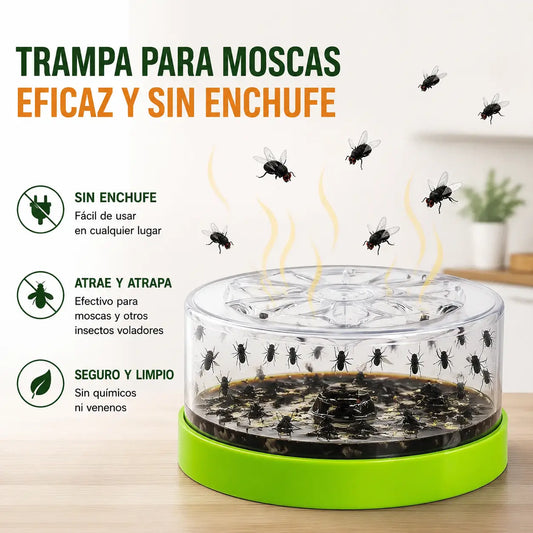 🪰✨ Trampa Reutilizable para Moscas – Sin Electricidad y Fácil de Usar 🏡