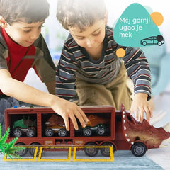 🦖🚛Interaktivni kamion za prijevoz dinosaura: sa svjetlima, zvukovima i pomičnim figurama – upustite se u zabavnu prapovijesnu pustolovinu! ✨🎮