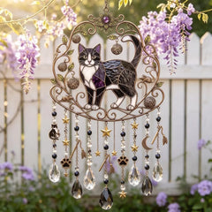 🎃Campanillas de viento con forma de gato atrapasol