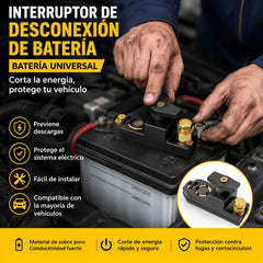 Interruptor de desconexión de batería de automóvil universal