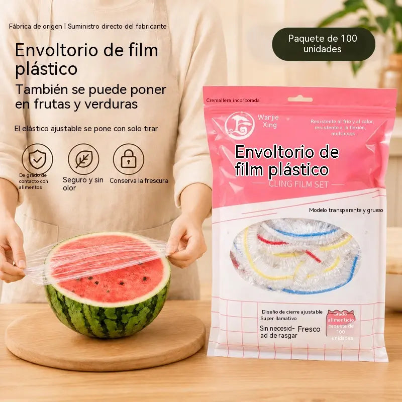 ⏳50% de descuento🔥【300 piezas】🎉Cuanto más compres, más ahorrarás🎁Tapas elásticas desechables para alimentos, aptas para cuencos y platos