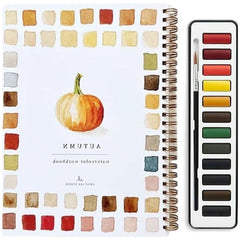 【Compra 1 y llévate 1 gratis】🎨El juego completo de libros de pintura en acuarela incluye pinturas de acuarela y pinceles gratis.