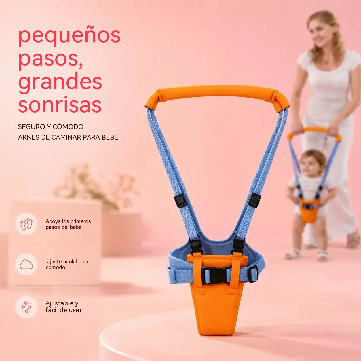 👶🚶Portabebés ajustable para caminar con soporte de cadera desmontable