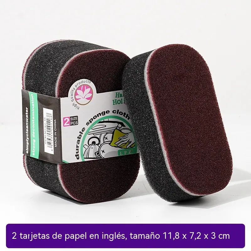 🎖️💯【Paquete de 10】Esponja de esmeril de doble cara, potente y multifuncional para la limpieza