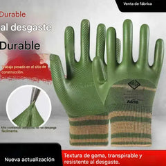 💥 50% de descuento 🎁 Guantes de trabajo de punto con revestimiento de goma y puños