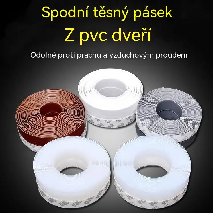 🚪 Těsnicí páska z PVC spodní strany dveří – prachotěsná a odolná proti průvanu