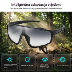【2 komada za 20 eura】🛡️ Sportske naočale s fotokromatskom tehnologijom i UV400 zaštitom. Izuzetno lagane, otporne na udarce i s protukliznim držanjem.