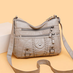 👜✨ Bolso Bandolera de Mujer en Cuero — ¡Elegante, Amplio y Versátil!