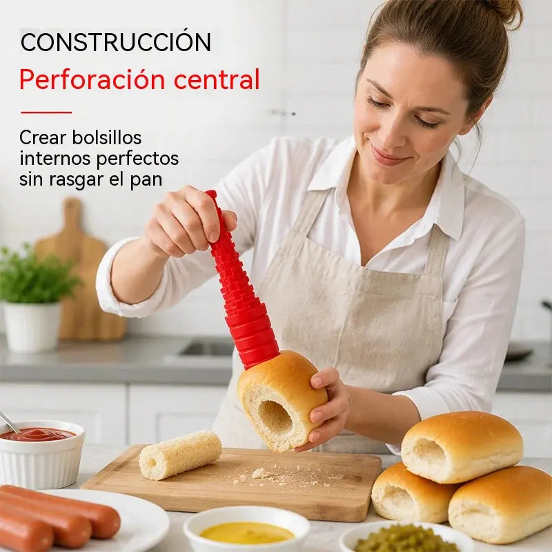 【Compra uno y llévate otro gratis】🔥 Máquina para hacer perritos calientes, broca para hacer pan de perritos calientes, la opción perfecta para los amantes del pan.