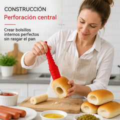 【Compra uno y llévate otro gratis】🔥 Máquina para hacer perritos calientes, broca para hacer pan de perritos calientes, la opción perfecta para los amantes del pan.