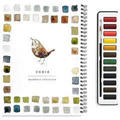 【Compra 1 y llévate 1 gratis】🎨El juego completo de libros de pintura en acuarela incluye pinturas de acuarela y pinceles gratis.