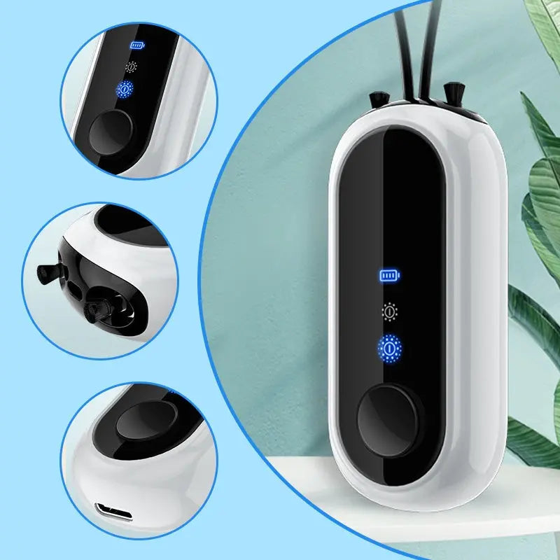 🌬️ Purificador de Aire Personal Portátil, Generador de Iones Negativos, Recargable USB, Compacto y Ligero para Hogar, Oficina y Viajes