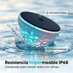 ☀️🐠 Lámpara solar flotante para piscina con proyección de peces💡💦