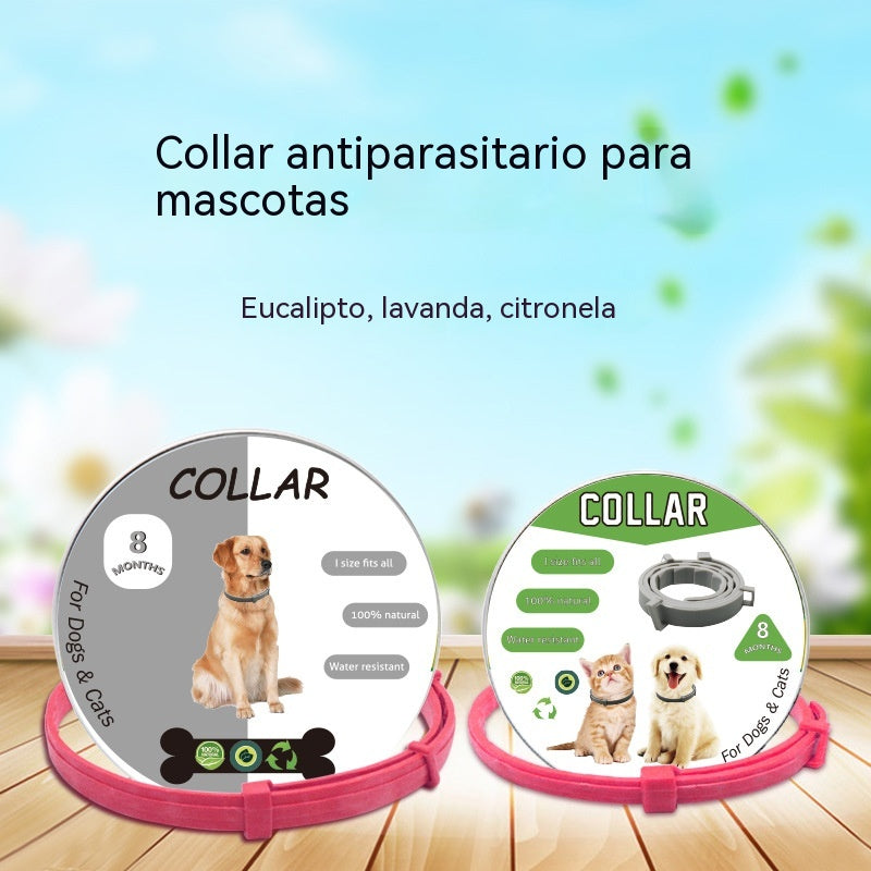 🐱🐶Collar antipulgas y garrapatas ajustable para perros y gatos🚫