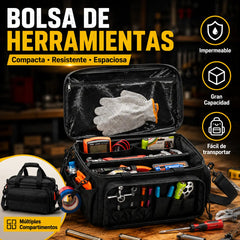 🛠️ Bolsa de Herramientas de Lona 14" | Resistente, Amplia y Organizada para Profesionales 🔧