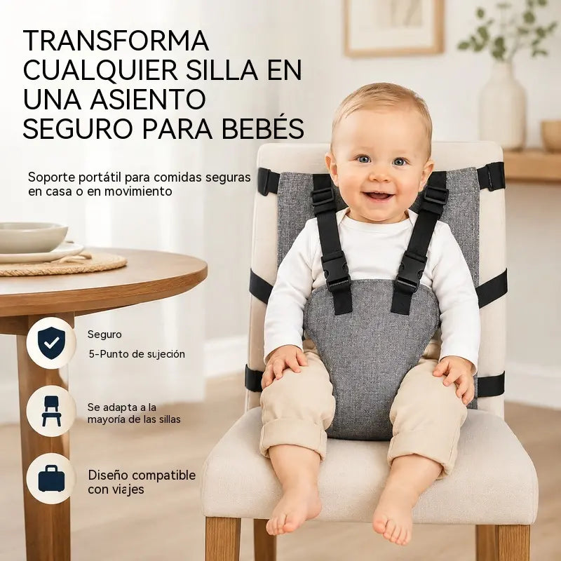 📢🔥 ¡50% OFF! ⏰ Arnés Portátil de Seguridad para Silla de Bebé | Sujeción de 5 Puntos 👶✨