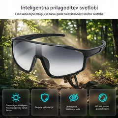 【2 kosa za 19 evrov】🛡️ Športna očala s fotokromatsko tehnologijo in zaščito UV400. Izjemno lahka, odporna proti udarcem in z nedrsečim oprijemom.