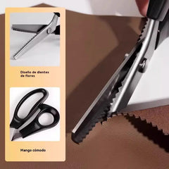 ✂️【Compra 1 y llévate 1 gratis】 🧵 Corta varias capas sin fatiga en las manos: tijeras de zig-zag de acero inoxidable de alta calidad. Diseño ergonómico con empuñadura suave. Envío gratuito al Reino Unido.