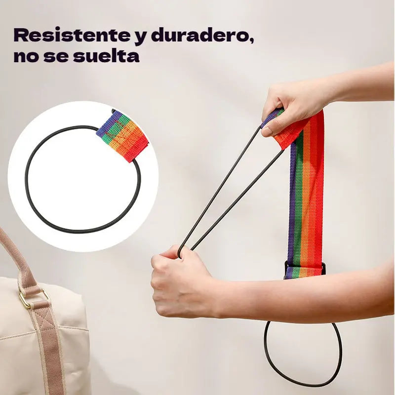🔥【Paquete de 5 piezas】🧳Correas elásticas para equipaje: Sujeta tu bolso de forma segura a tu maleta ✈️
