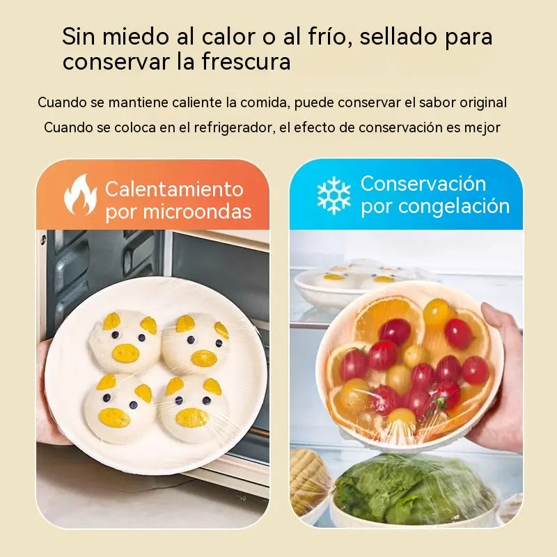 🔥【Oferta especial de último día: 50% de descuento】✨500 envoltorios de plástico reutilizables y flexibles aptos para alimentos